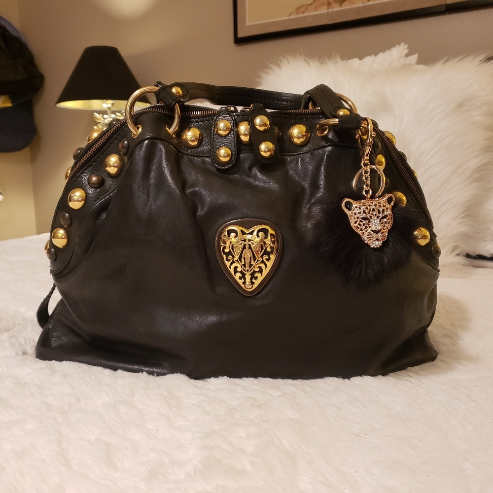 GUCCI Leather Large Babouska Dome Bag